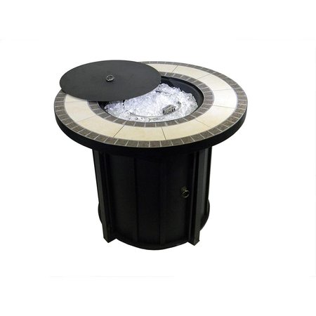 AZ PATIO HEATERS Round Tile Top Firepit AFP-TTR